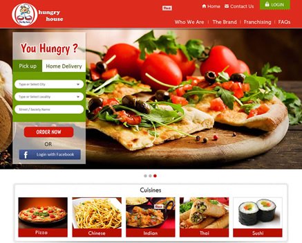 Restaurant website development company India